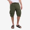 X RAY Men's Belted 12.5" Inseam Knee Length Cargo Shorts (plus size shorts in available) - 4 of 4
