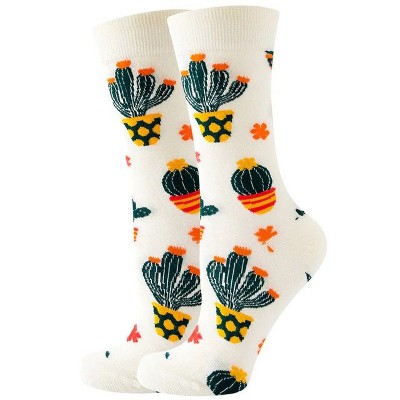 Cactus Pattern Socks (women's Sizes Adult Medium) From The Sock Panda ...