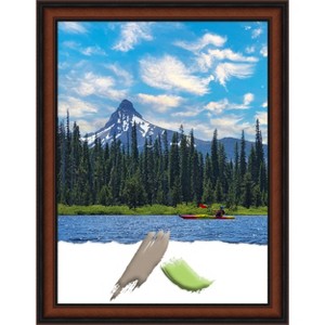Amanti Art Cyprus Walnut Narrow Wood Picture Frame - 1 of 4