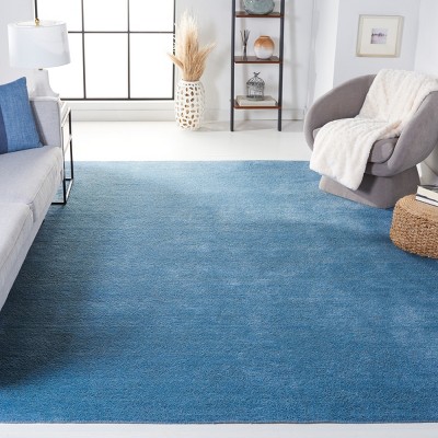 Himalaya Blue Hand-Tufted Wool 10' x 14' Shag Rug