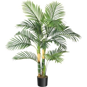Artificial Tree Tall, Tropical Palm Tree UV Resistant Fake Plant in Pot for Indoor Outdoor, Living Room Outside Patio Office - 1 of 4