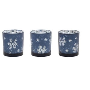 Melrose Snowflake Votive Candle Holder (Set of 3) - 1 of 4