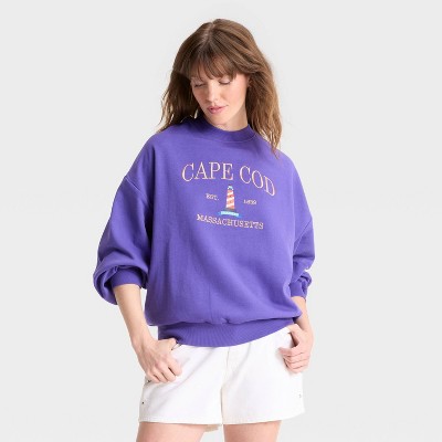 Women's Cape Cod Graphic Sweatshirt - Royal Blue