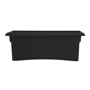 Bloem Veranda 26" Resin Deck Box Planter with Optional Knock-Out Drainage - 1 of 4