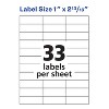 Avery Address Labels for Copiers, 1" x 2-13/16", 3,300 White Labels (5351) - 4 of 4