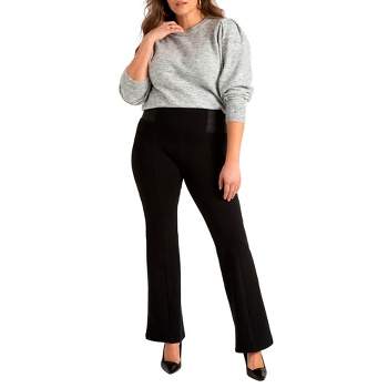 Eloquii Women's Plus Size The 365 Suit Straight Leg Pant, 24 - Black :  Target