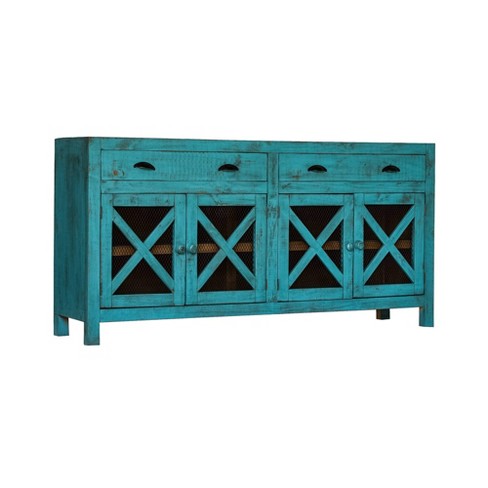 Noah Console Table Teal Picket House, Teal Console Table With Drawers