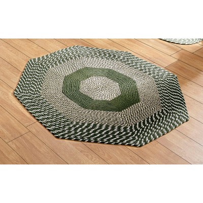 Newport Braid Collection 100% Polypropylene Stripe Pattern Reversible Indoor Utility Rug - Better Trends