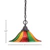 Toltec Lighting Any 1 - Light Pendant in  Dark Granite with 14" Mardi Gras Shade - 2 of 2