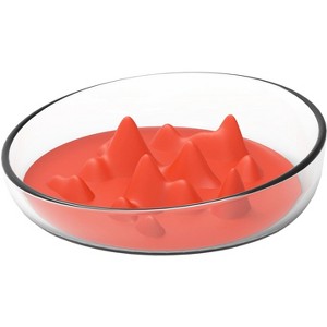 Pet Life Cirlicue Mountain Shaped Modern Slow Feeding Pet Bowl - 1 of 2