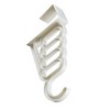 Unique Bargains Indoor Office Washroom Wardrobe Clothes Plastic Over Door Hook White 2 Pcs - image 4 of 4