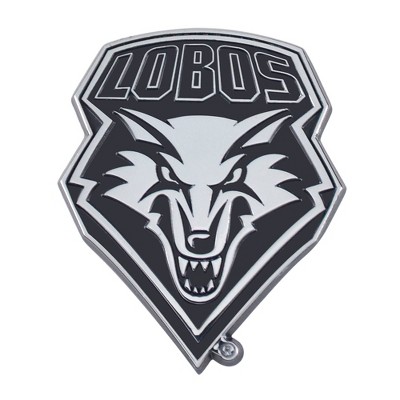 NCAA University of New Mexico Lobos 3D Chrome Metal Emblem