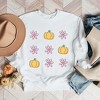 Simply Sage Market Women's Graphic Sweatshirt Pumpkin and Flowers - 3 of 4