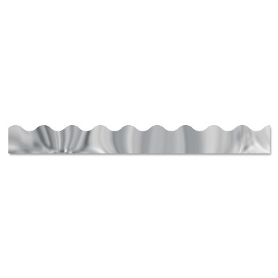 Trend Terrific Trimmers Metallic Borders Silver 12 Strips 2 1/4" x 39" each T91253