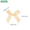 Unique Bargains Polyester Mini Ribbon Bows Craft Satin Ribbon Bow 1.6x1.6 Inch 50 Pcs - 3 of 4