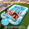 Sloosh 85" Inflatable Tanning Pool Suntan Lounge Lounger Float for Adults Extra Large Suntan Tub Pool Floats Sun Tan Tub -Blue - 3 of 4