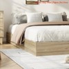 Wood Platform Bed Frame King/QUEEN/Full/ Twin-XL /Twin Size, Floor-Standing Bed Frame with Wooden Slat, Easy Assembly Natural - 3 of 4