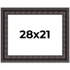 PosterPalooza | 3.5" Wide Ornate Black Picture Frame - UV Acrylic, Backing Board, Hanging Hardware Included - 2 of 4