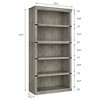 3 Tier Bookcase, Farmhouse Book Shelf with Storage - 2 of 4