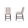 NicBex Dining Chairs Upholstered Chair Counter Height Stools with Hardwoods and Plywood Frame for Kitchen - image 4 of 4