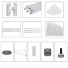 FONTOI 6 Tier Corner Wire Shelving Unit, Height Adjustable Storage Racks, Triangle Storage Display for Kitchen, Garage, White, 18"*72"*18" - 4 of 4