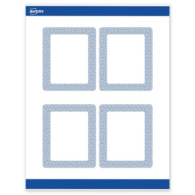 Avery Rectangle Labels, Polka Dots Design, 4" x 3-1/3", 40ct