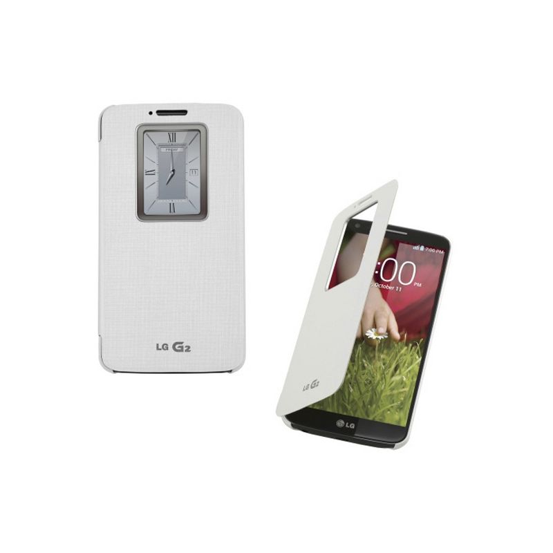 LG QuickWindow Folio Case for LG G2 Sprint/Virgin Mobile/AT&T - White, 2 of 3