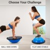 23in Balance Ball, 1600 lbs Half Exercise Ball with Nonslip Base, Inflatable Half Ball Balance Trainer, Stability Half Yoga Ball Strength Training - 2 of 4