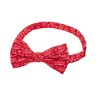 Jacob Alexander Men's Merry Christmas Greetings Snowflakes Pre-Tied Adjustable Banded Bow Tie - Red - 2 of 2