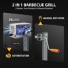 Mojgar 46" BBQ Grills Charcoal Grill for Camping Stainless Steel Grill, 176 lbs Rotisserie Grill Roaster with 25W Motor - 3 of 4
