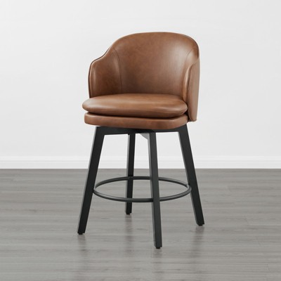 Spruce&Spring Modern Swivel Counter Height Bar Stools with Arm