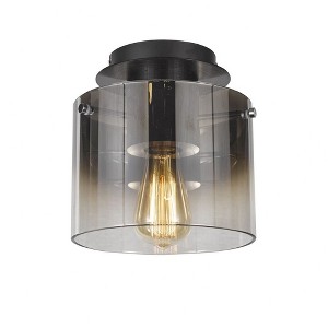 Artcraft Lighting Henley 1 - Light Flush Mount in  Satin Black - 1 of 3
