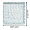 INSPIRE CHIC Women's Floral Stripes Printed Square Cotton Blended Gauze Neck Scarves 1Pc - 3 of 4