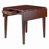 3pc Hamilton Drop Leaf Dining Table with Ladder Back Chairs Wood/Walnut - Winsome - image 4 of 4