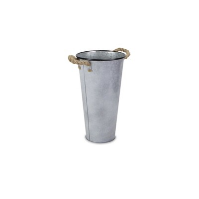 Cheung's Sylvie Galvanized French Style Bucket - Small - 17"
