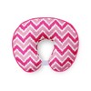 Bacati - 3 pc Chevron/Dots Pink Fuchsia Hugster Feeding & Infant Support Nursing Pillow with 2 removable zippered covers - 2 of 4