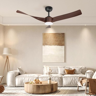 52 inch Ceiling Fan with Lights,Ceiling Fans with Remote Control 6 Speeds Reversible