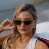 WMP Eyewear Womens Polarized Narrow Cat-Eye Sunglasses, Oval Acetate Frame, Hand-Polished - 3 of 4