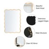 JUJABU 40" x 28" Modern Solid Wood Rectangle Wavy Mirror for Bathroom, Bedroom, Living Room, Entryway - 4 of 4