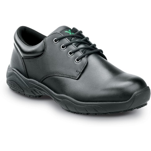 Black 12 Men's Slip-Resistant Oxford Work Shoes