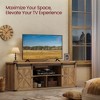 Farmhouse TV Stand for 75" TVs - 70" Media Console with Sliding Barn Doors, 6-Outlet Charging Station & Cable Management, Rustic Finish - 2 of 4