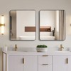 FONTOI 30x36 Rectangular Wall Mirror Modern Aluminum Frame Shatterproof HD Glass Anti Rust for Living Room Bedroom or Entryway, Black, 36"*30"*1.1" - 2 of 4