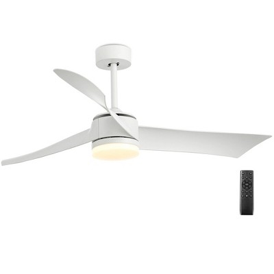 Tangkula 52" Reversible Ceiling Fan with Light 2700K/4200K/6500K LED Ceiling Fan