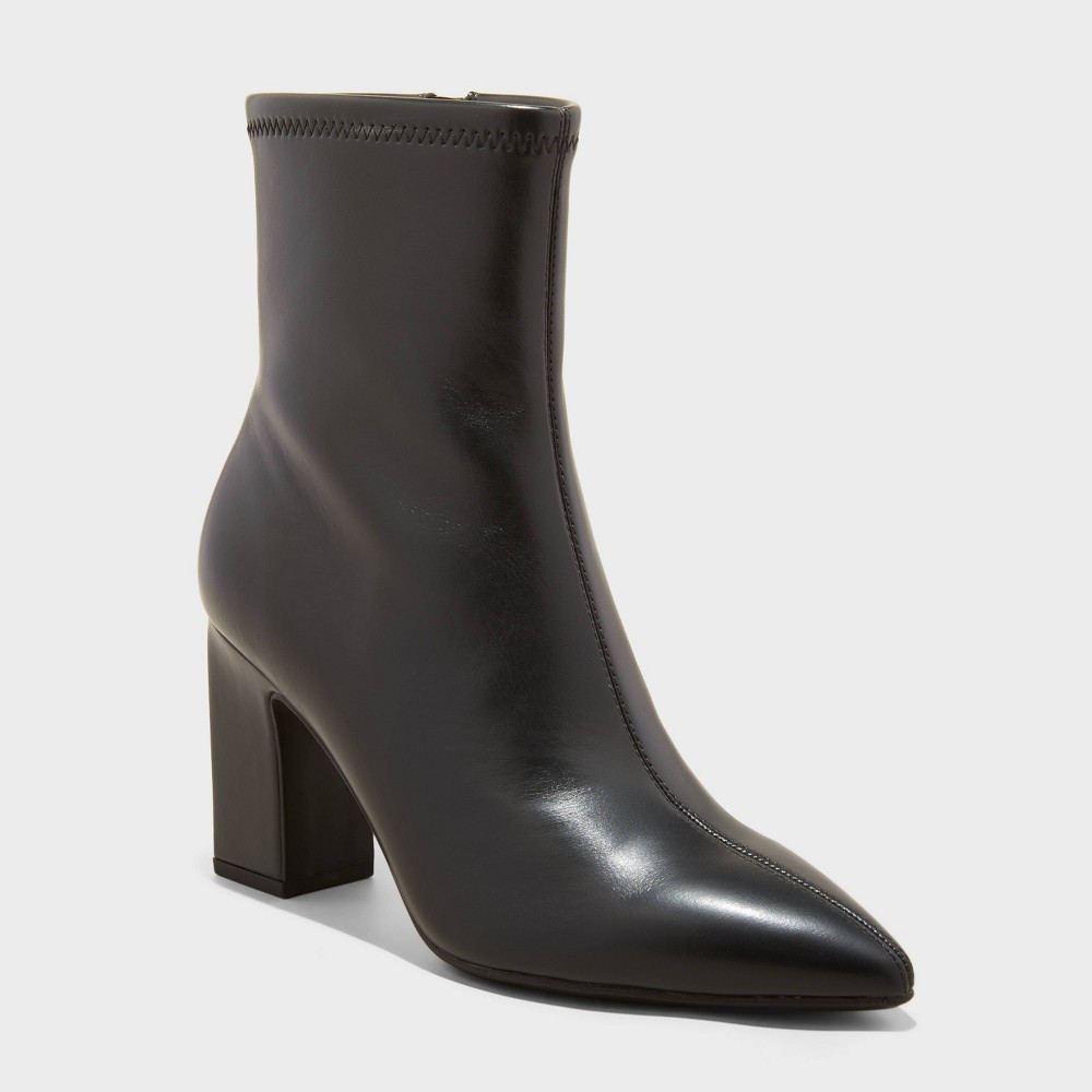 Women's Donna Ankle Boots - A New Day™ Black 9.5