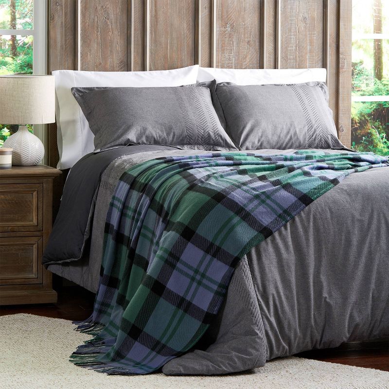 60"x70" Breathable and Stylish Soft Plaid Throw Blanket - Yorkshire Home, 4 of 5