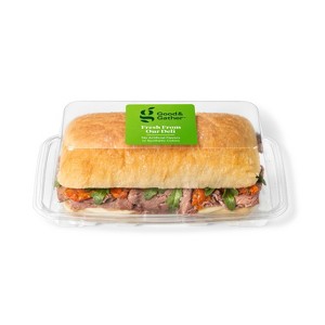 Roast Beef and Arugula Ciabatta Sandwich - 7oz - Good & Gather™ - 1 of 3