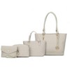 MKF Collection Edelyn Embossed M Signature Vegan Leather Women’s Tote Bag by Mia K – 4 Pcs set - 2 of 4