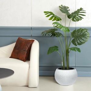 Dia Round Self Watering Pots, Self Watering Pots for Indoor Plants, Plant Pots with Built-in Drainage and Water Level Monitor, for Patio - 1 of 4