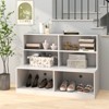Costway Entryway Shoe Cabinet 2-in-1 Storage Cabinet & Shoe Bench Combo for Living Room - 4 of 4