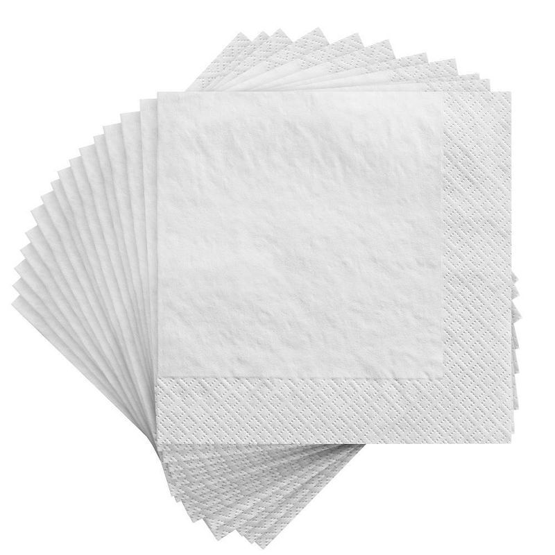 60ct Disposable Lunch Napkins White - Spritz&#8482;, 2 of 3